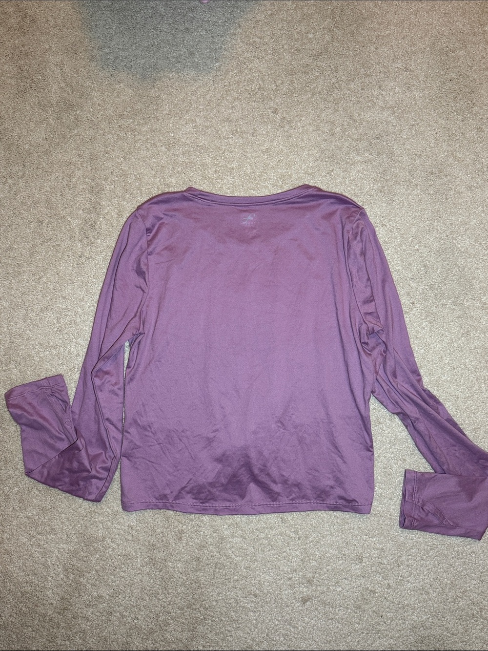 Women's Long-Sleeve Twist Front Top in Lavender - Picture 5 of 6
